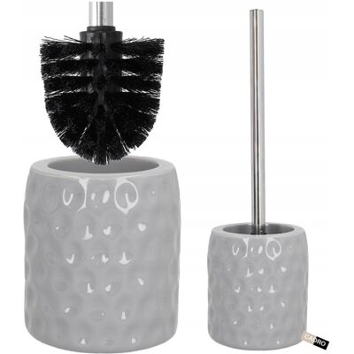 Cadro Szczotka do wc ceramiczna szara toaletowa sedesowa zestaw do toalety Cadro Szczotka do wc ceramiczna szara toaletowa sedesowa zestaw do toalety