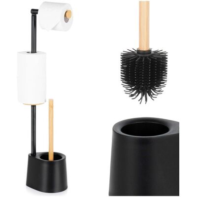 Artemis Szczotka Silikonowa Toaletowa Wc Łazienkowa Stojak Na Papier Toaletowy 2W1 Artemis Szczotka Silikonowa Toaletowa Wc Łazienkowa Stojak Na Papier Toaletowy 2W1