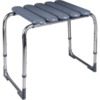 Taboret łazienkowy stołek pod prysznic RIDDER Pro, regulowany, szary cement Taboret łazienkowy stołek pod prysznic RIDDER Pro, regulowany, szary cement