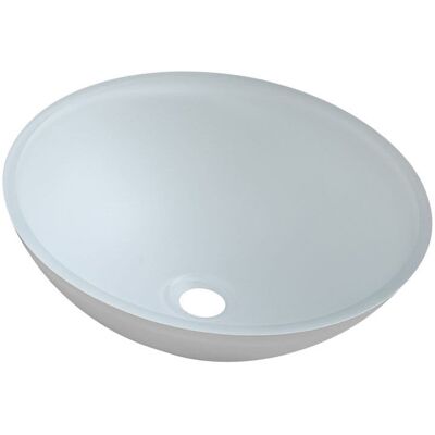 Sapho TELICA szklana umywalka nablatowa Ø 42 cm, biały mat Sapho TELICA szklana umywalka nablatowa Ø 42 cm, biały mat