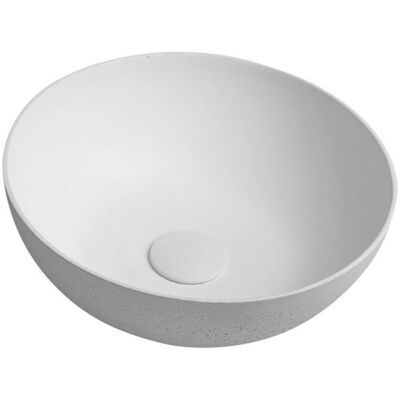 Sapho Toneb FORMIGO umywalka betonowa średnica 39 cm naturalny biały FG031 Sapho Toneb FORMIGO umywalka betonowa średnica 39 cm naturalny biały FG031