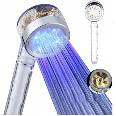 inna (Inny) Głowica Prysznicowa regulacja temperatury Prysznic Filtr LED Turbo śmigło inna (Inny) Głowica Prysznicowa regulacja temperatury Prysznic Filtr LED Turbo śmigło