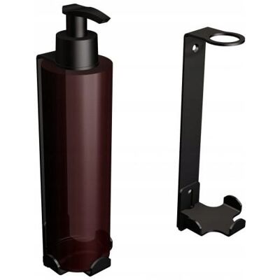 Uchwyt-dozownik mydła w płynie 300ml ANDEX Technic 348NG stal nierdzewna czarny Uchwyt-dozownik mydła w płynie 300ml ANDEX Technic 348NG stal nierdzewna czarny