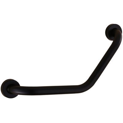 Stylowe Dekoracje Uchwyt łazienkowy poręcz dla niepełnosprawnych czarny 50 cm kątowy 300x300mm Stylowe Dekoracje Uchwyt łazienkowy poręcz dla niepełnosprawnych czarny 50 cm kątowy 300x300mm
