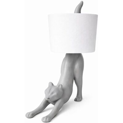 Inny producent Uchwyt na papier toaletowy o kształcie kota w kolorze szarym Inny producent Uchwyt na papier toaletowy o kształcie kota w kolorze szarym