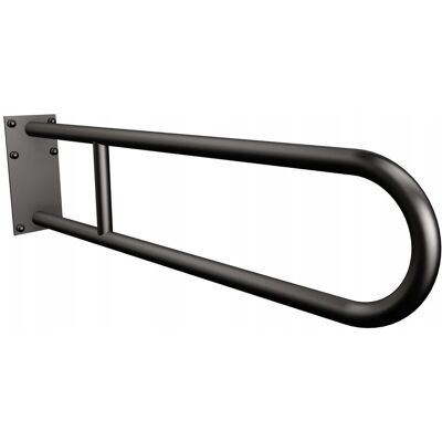 ANDEX Technic Uchwyt półokrągły ANDEX stały z płytą 80cm fi25 stal nierdzewna CZARNY ANDEX Technic Uchwyt półokrągły ANDEX stały z płytą 80cm fi25 stal nierdzewna CZARNY