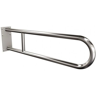 Uchwyt półokrągły stały 70cm z płytą ANDEX Bez Barier 819/70/CC stal nierdzewna polerowana Uchwyt półokrągły stały 70cm z płytą ANDEX Bez Barier 819/70/CC stal nierdzewna polerowana