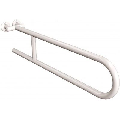 Uchwyt półokrągły stały 75 cm ANDEX Bez Barier 800/75/B stal nierdzewna biały Uchwyt półokrągły stały 75 cm ANDEX Bez Barier 800/75/B stal nierdzewna biały