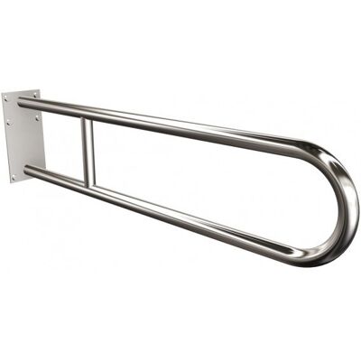 Uchwyt półokrągły stały 75cm z płytą ANDEX Bez Barier 819/75/CC stal nierdzewna polerowana Uchwyt półokrągły stały 75cm z płytą ANDEX Bez Barier 819/75/CC stal nierdzewna polerowana