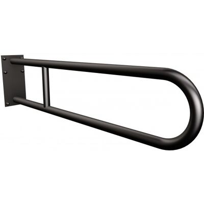 Uchwyt półokrągły stały 75cm z płytą ANDEX Bez Barier 819/75/NG stal nierdzewna czarny Uchwyt półokrągły stały 75cm z płytą ANDEX Bez Barier 819/75/NG stal nierdzewna czarny