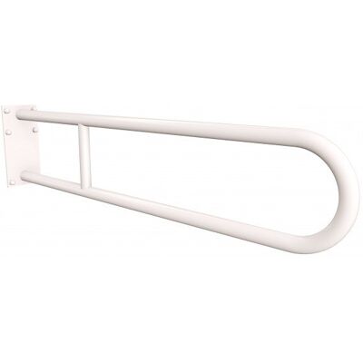 Uchwyt półokrągły stały 80cm z płytą ANDEX Bez Barier 819/80/B stal nierdzewna biały Uchwyt półokrągły stały 80cm z płytą ANDEX Bez Barier 819/80/B stal nierdzewna biały