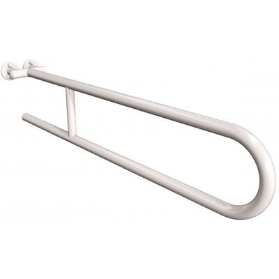 Uchwyt półokrągły stały 85 cm ANDEX Bez Barier 800/85/B stal nierdzewna biały Uchwyt półokrągły stały 85 cm ANDEX Bez Barier 800/85/B stal nierdzewna biały