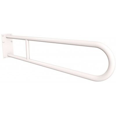 Uchwyt półokrągły stały 85cm z płytą ANDEX Bez Barier 819/85/B stal nierdzewna biały Uchwyt półokrągły stały 85cm z płytą ANDEX Bez Barier 819/85/B stal nierdzewna biały