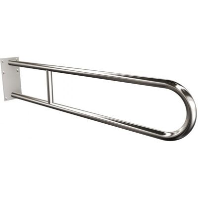 Uchwyt półokrągły stały 85cm z płytą ANDEX Bez Barier 819/85/CC stal nierdzewna polerowana Uchwyt półokrągły stały 85cm z płytą ANDEX Bez Barier 819/85/CC stal nierdzewna polerowana