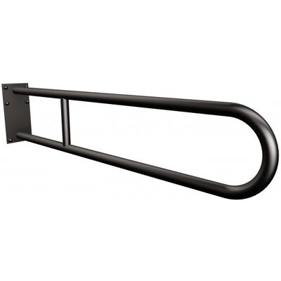 Uchwyt półokrągły stały 85cm z płytą ANDEX Bez Barier 819/85/NG stal nierdzewna czarny Uchwyt półokrągły stały 85cm z płytą ANDEX Bez Barier 819/85/NG stal nierdzewna czarny