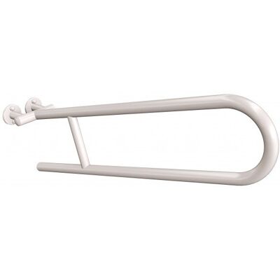 Uchwyt półokrągły uchylny 70 cm ANDEX Bez Barier 801/70/B stal nierdzewna biały Uchwyt półokrągły uchylny 70 cm ANDEX Bez Barier 801/70/B stal nierdzewna biały