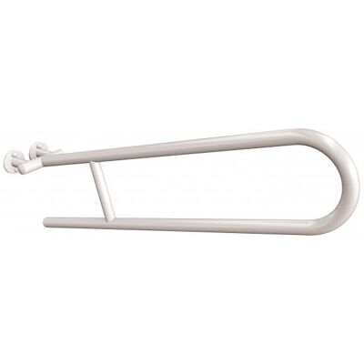 Uchwyt półokrągły uchylny 75 cm ANDEX Bez Barier 801/75/B stal nierdzewna biały Uchwyt półokrągły uchylny 75 cm ANDEX Bez Barier 801/75/B stal nierdzewna biały