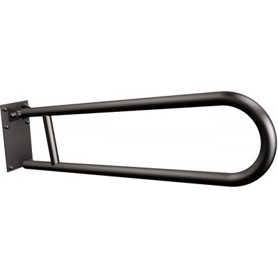 Uchwyt półokrągły uchylny 75cm z płytą ANDEX Bez Barier 820/75/NG stal nierdzewna czarny Uchwyt półokrągły uchylny 75cm z płytą ANDEX Bez Barier 820/75/NG stal nierdzewna czarny