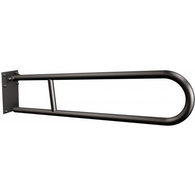 Uchwyt półokrągły uchylny 80cm z płytą ANDEX Bez Barier 820/80/NG stal nierdzewna czarny Uchwyt półokrągły uchylny 80cm z płytą ANDEX Bez Barier 820/80/NG stal nierdzewna czarny