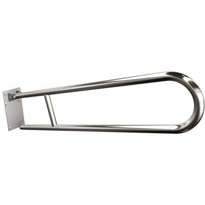 Uchwyt półokrągły uchylny 85cm z płytą ANDEX Bez Barier 820/85/CC stal nierdzewna polerowana Uchwyt półokrągły uchylny 85cm z płytą ANDEX Bez Barier 820/85/CC stal nierdzewna polerowana