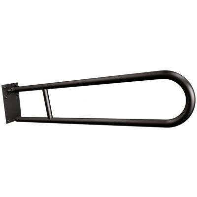 Uchwyt półokrągły uchylny 85cm z płytą ANDEX Bez BARIER 820/85/NG stal nierdzewna czarny Uchwyt półokrągły uchylny 85cm z płytą ANDEX Bez BARIER 820/85/NG stal nierdzewna czarny