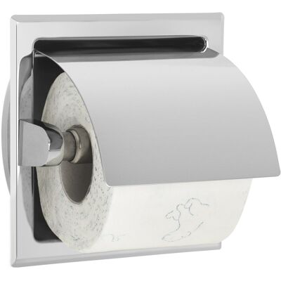 Uchwyt wieszak na papier toaletowy z osłonką ścienny metalowy chrom STELLA 21.004 Uchwyt wieszak na papier toaletowy z osłonką ścienny metalowy chrom STELLA 21.004