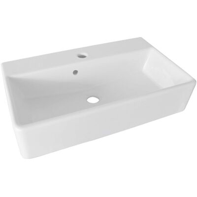 FACKELMANN ix - Biały prostokątny ceramiczny zlew FACKELMANN ix - Biały prostokątny ceramiczny zlew