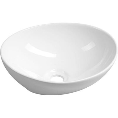 Umywalka ceramiczna Aqualine - Naścienna, 42x34cm, Biała Umywalka ceramiczna Aqualine - Naścienna, 42x34cm, Biała