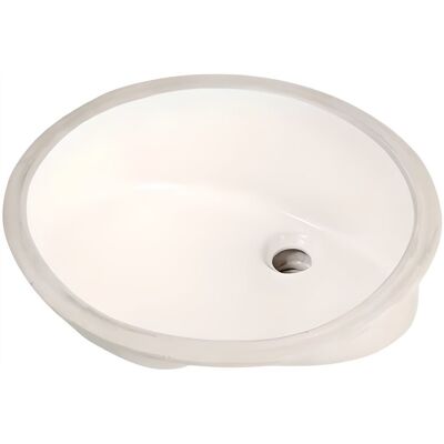 Umywalka ceramiczna owalna podwieszana Durasan ALTA-03 48x42 cm biała Umywalka ceramiczna owalna podwieszana Durasan ALTA-03 48x42 cm biała