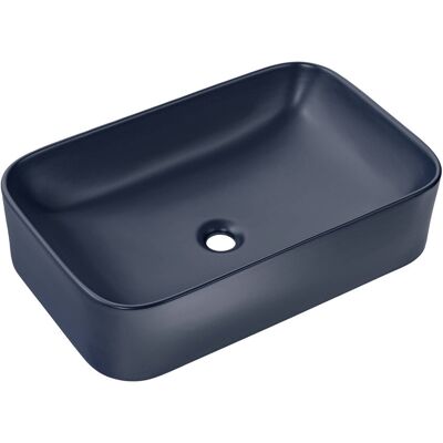 Comad Umywalka nablatowa ceramiczna KAMA-MNB-60 Matowy Granatowy 61 cm Comad Umywalka nablatowa ceramiczna KAMA-MNB-60 Matowy Granatowy 61 cm