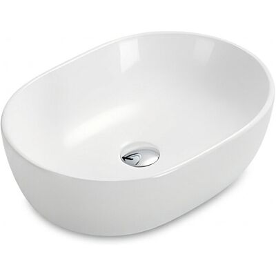 Umywalka nablatowa Corciano Aqualis One Lśniąca Biel 49x35x14 cm Umywalka nablatowa Corciano Aqualis One Lśniąca Biel 49x35x14 cm