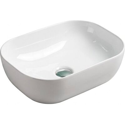 Umywalka Nablatowa Corciano Silvia Curve Lśniąca Biel 46x33x14 cm Umywalka Nablatowa Corciano Silvia Curve Lśniąca Biel 46x33x14 cm
