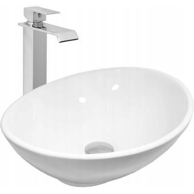 Umywalka nablatowa Estiva EBA White biała 41,5x34x14 cm 1 szt. Umywalka nablatowa Estiva EBA White biała 41,5x34x14 cm 1 szt.