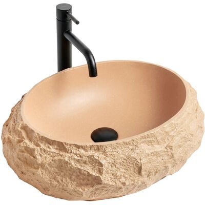 Umywalka Nablatowa Rea Mika Light Terracotta Umywalka Nablatowa Rea Mika Light Terracotta