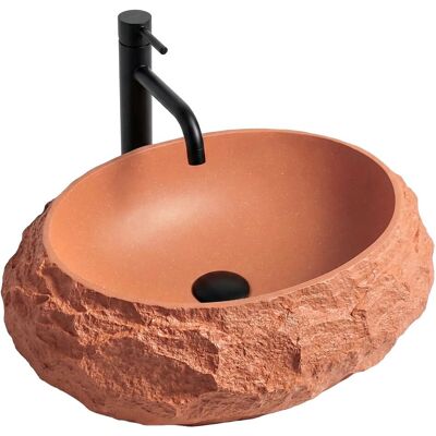 Umywalka Nablatowa Rea Mika Terracotta Umywalka Nablatowa Rea Mika Terracotta