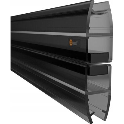 inna (Inny) Uszczelka prysznicowa magnetyczna prosta 200cm czarna, 2 sztuki, z domykiem inna (Inny) Uszczelka prysznicowa magnetyczna prosta 200cm czarna, 2 sztuki, z domykiem