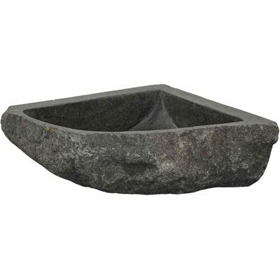 vidaXL Narożny zlew wiszący Szary (30-37) x (30-37) x 12 cm vidaXL Narożny zlew wiszący Szary (30-37) x (30-37) x 12 cm