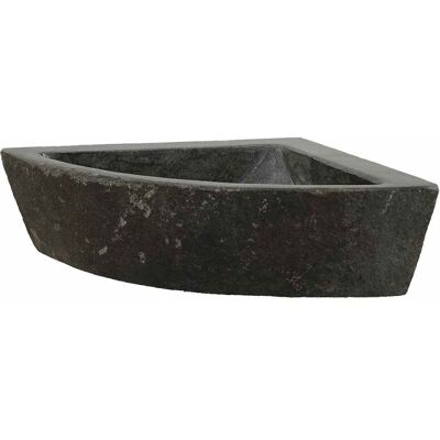 vidaXL Narożny zlew wiszący Szary (38-45) x (38-45) x 12 cm vidaXL Narożny zlew wiszący Szary (38-45) x (38-45) x 12 cm