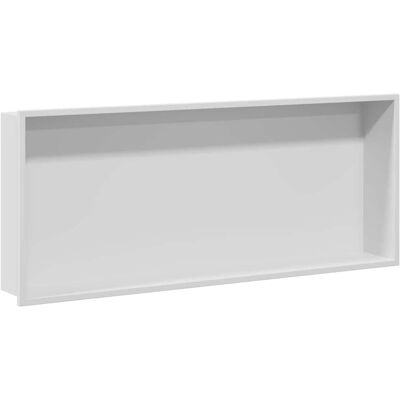 vidaXL Nisza prysznicowa Biały 75 x 30 x 9.5 cm Stal nierdzewna vidaXL Nisza prysznicowa Biały 75 x 30 x 9.5 cm Stal nierdzewna