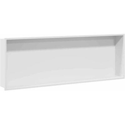 vidaXL Nisza prysznicowa Biały 90 x 30 x 9.5 cm Stal nierdzewna vidaXL Nisza prysznicowa Biały 90 x 30 x 9.5 cm Stal nierdzewna