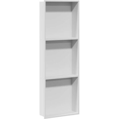 vidaXL Nisza prysznicowa Biały 90 x 30 x 9.5 cm Stal nierdzewna vidaXL Nisza prysznicowa Biały 90 x 30 x 9.5 cm Stal nierdzewna