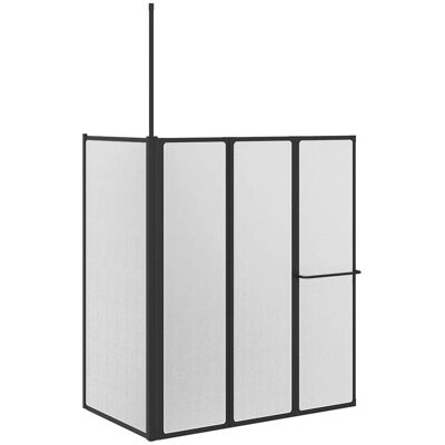vidaXL Parawan prysznicowy Other Czarny 120 x 70 x 137 cm Aluminium vidaXL Parawan prysznicowy Other Czarny 120 x 70 x 137 cm Aluminium