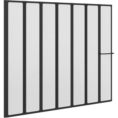 vidaXL Parawan prysznicowy Składanie Czarny 168 x 140 cm Aluminium vidaXL Parawan prysznicowy Składanie Czarny 168 x 140 cm Aluminium