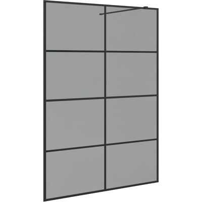 vidaXL Ściana prysznicowa typu walk-in Czarny 140 x 195 cm vidaXL Ściana prysznicowa typu walk-in Czarny 140 x 195 cm