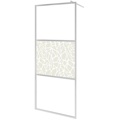 vidaXL Walk-in Ściana Prysznicowa ESG Szkło Kamień 100x195 cm - Ściana Prysznicowa vidaXL Walk-in Ściana Prysznicowa ESG Szkło Kamień 100x195 cm - Ściana Prysznicowa