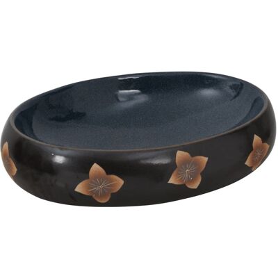 vidaXL Owalny ceramiczny zlew na blat - Umywalka łazienkowa vidaXL Owalny ceramiczny zlew na blat - Umywalka łazienkowa