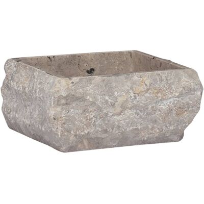 vidaXL Umywalka, szara, 30x 30 x 13 cm, marmurowa vidaXL Umywalka, szara, 30x 30 x 13 cm, marmurowa