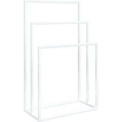 vidaXL Wolnostojący Wieszak na Ręczniki Biały 48x24x79 cm Żelazo - Organizer Łazienkowy vidaXL Wolnostojący Wieszak na Ręczniki Biały 48x24x79 cm Żelazo - Organizer Łazienkowy