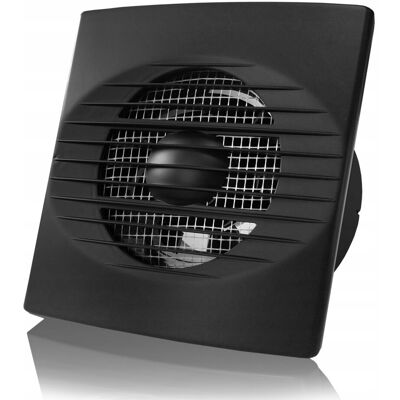 DOSPEL Wentylator Łazienkowy 100 Mm Czarny Mat 100m3/h Wydajny 100m3/h DOSPEL Wentylator Łazienkowy 100 Mm Czarny Mat 100m3/h Wydajny 100m3/h