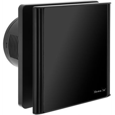 Mission Wentylator łazienkowy VENTIS EDGE 100 Black H+T z klapką zwrotną Mission Wentylator łazienkowy VENTIS EDGE 100 Black H+T z klapką zwrotną